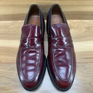 Allen Edmonds Sutton Mens 8.5 C Loafers Burgundy Leather Dress Shoes Amazon.com | Allen Edmonds Men main image 4